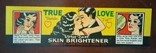 1940s Valmor True Love Very Fast Skin Brightener Label Black Americana