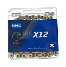 KMC X12 12 speed 126L MTB Mountain Bike Bicycle Chain - Gold/Black