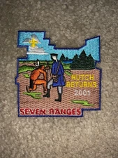 Boy Scout 2001 Camp Seven Ranges 7R Buckeye Council Ohio Hutches Return Patch