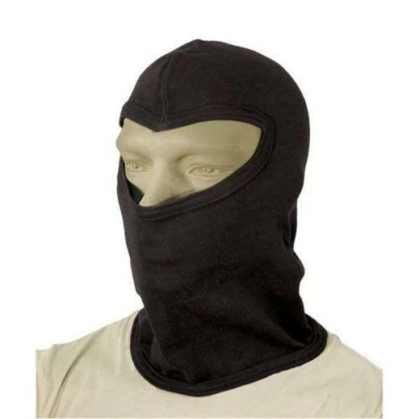 Máscara facial completa BlackHawk 18 polegadas preta leve costura plana Nomex Balaclava - Imagem 2 de 4