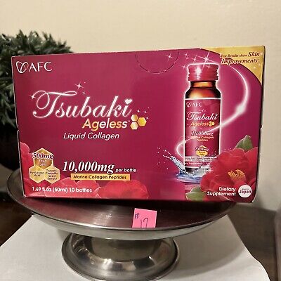 AFC Japan Tsubaki Ageless Liquid Liquid Collagen 10 Bottles AFC Japan Tsubaki Ageless Liquid Liquid Collagen 10 Bottles
