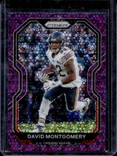 2020 Panini Prizm David Montgomery No Huddle Purple #/35 Bears