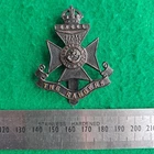 WW1 12th County of London Battalion The Rangers  Blackend Brass Cap Badge