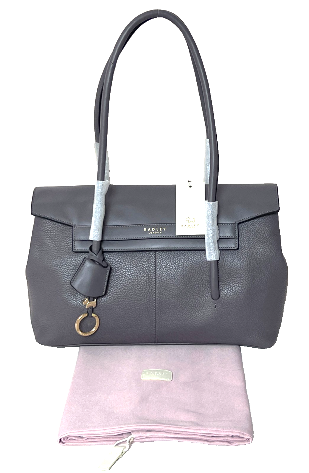 Radley Ripley Road Medium to Large Shoulder Bag Work Bag Grey Leather RRP 239