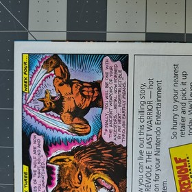 Werewolf The Last Warrior NES Promo Fold Out Mini Comic Nintendo Data East Ad