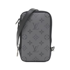 Authentische Louis Vuitton Monogramm Eclipse Rückseite Doppel Handytasche...