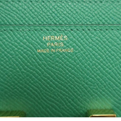 HERMES Constance To Go Shoulder Bag Epsom Leather U4 Vert Vertigo W Stamp - Picture 5 of 10