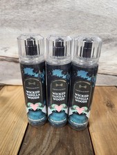 3PK Bath Body Works Wicked Vanilla Woods Fragrance Body Mist Spray 8oz