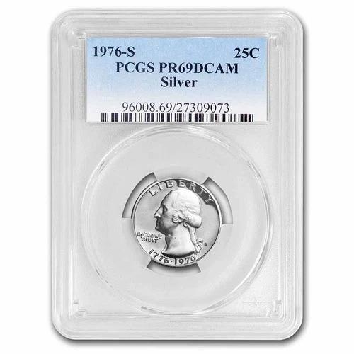 1976-S Silver Washington Quarter PR-69 DCAM PCGS
