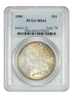 1900 Morgan Silver Dollar PCGS MS64 Great Toning🔥 Philadelphia Mint USA Coin