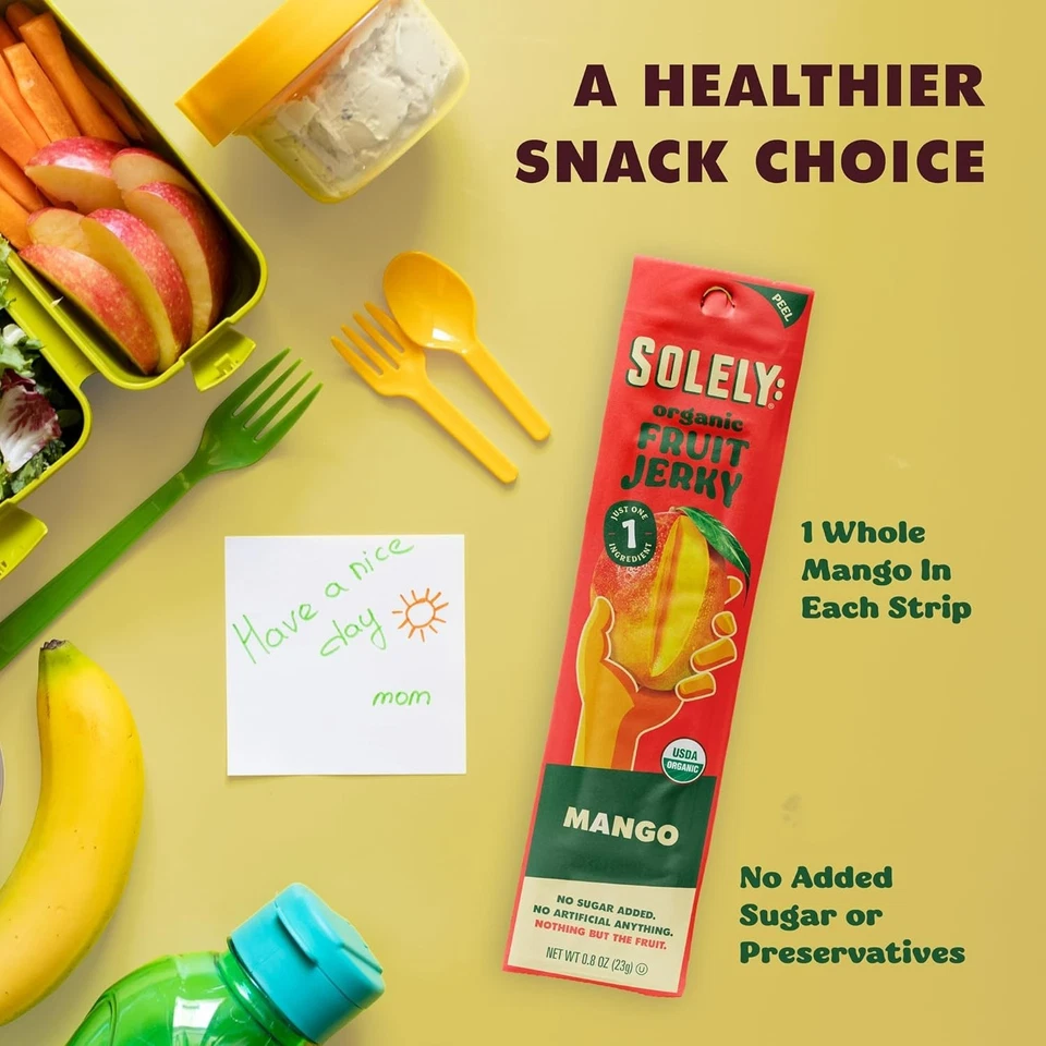 Soely - Fruta de mango orgánica cecina - 12 frutas envueltas individualmente - Paquete de 2 Foto 3 de 4