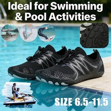 Men Women Water Shoes Barefoot Aqua Sneakers Quick Dry Mesh Beach River Sea