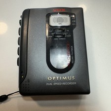 RadioShack Optimus Microcassette Recorder VOX Dual Speed Untested
