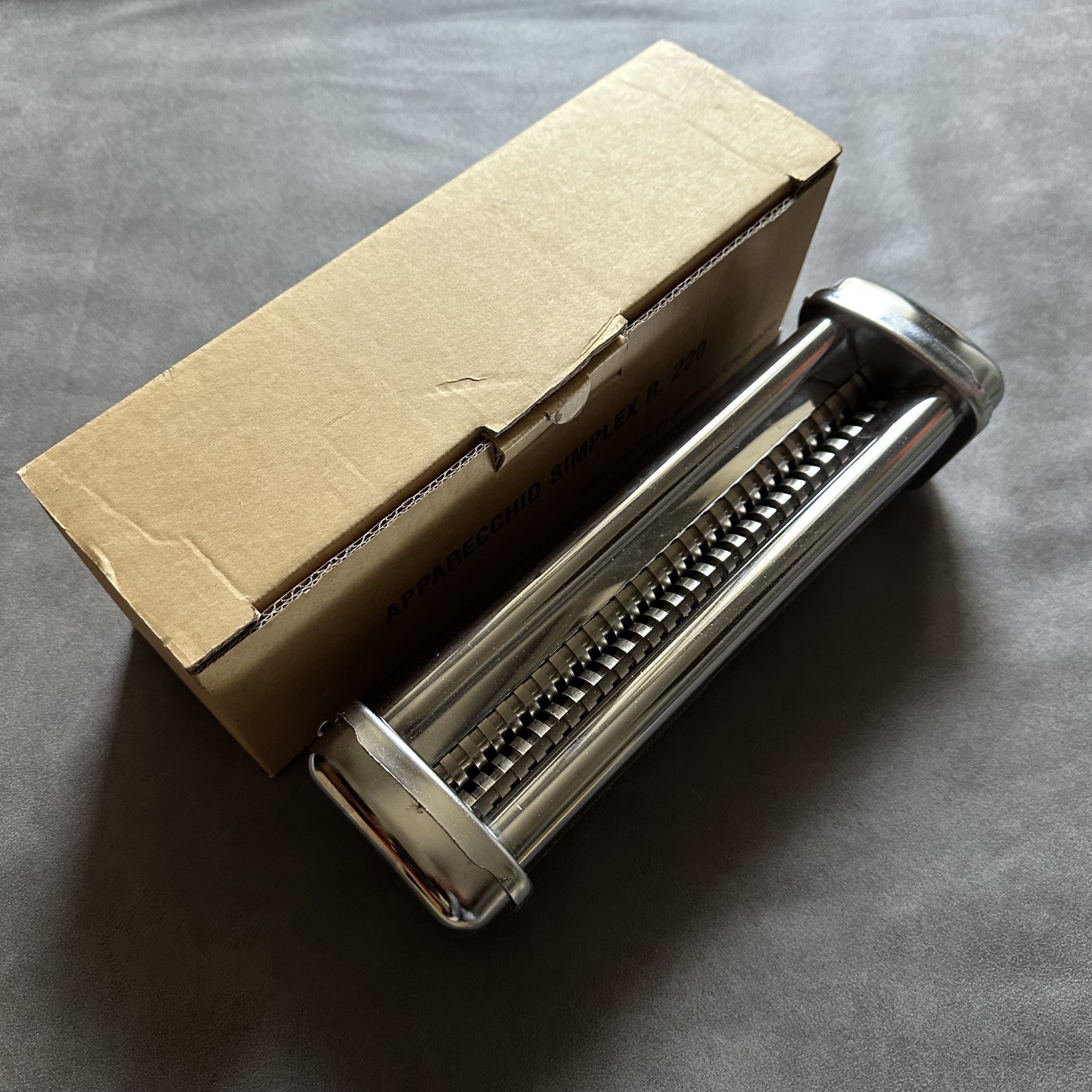 AS NEW IMPERIA RESTAURANT R220 4MM SPAGHETTI MAKER ATTACHMENT MADE IN ITALY