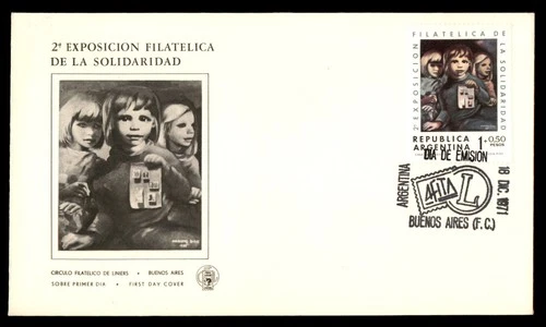 Mayfairstamps Argentina FDC 1971 Painting Children With Stamps First Day Cover a