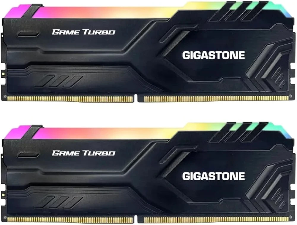 RGB DDR4 RAM] GIGASTONE Game TURBO 32GB Kit (2x16GB)DDR4 3200MHz