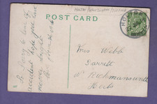 Holton Halesworth Suffolk Rubber postmark 1914 Drunk Drunken Humour