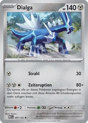 Dialga 095/132 Holo Mega-Entwicklung Pokemon Karte Deutsch