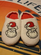 Size 11 Men Grinch Plush Slipper Christmas The Grinch Winters Warm Home Shoes