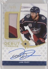2020 Ultimate Collection Debut Threads 32/99 Liam Foudy #ADT-LF Patch Auto 0pz2