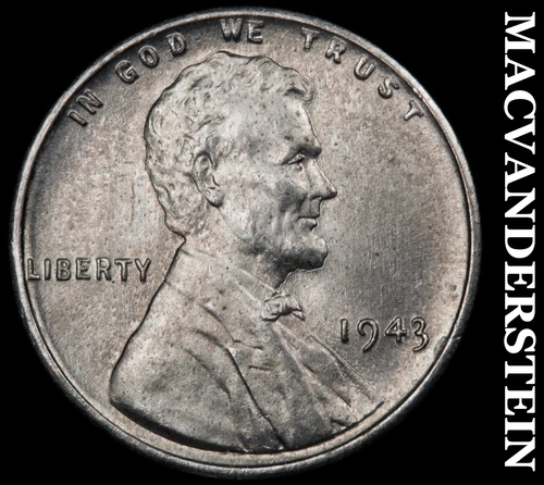 1943 Lincoln Wheat Cent- Choice Gem Brilliant Uncirculated No Reserve #J2196