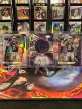 2025 Bowman U Best Avery Johnson Jumbo Relic Auto +Silver Prizm, Purple Ice /199