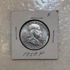 1950 Franklin Half Dollar Silver 50C Philadelphia Mint Uncertified Coin