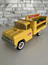 Vintage 1965 Yellow Buddy L Pressed Steel Coca Cola Delivery Truck