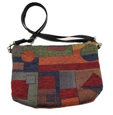 Danny K Beverly Hills Crossbody Purse Bag Tapestry Made In USA Multi Color