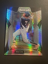 Nasim Nunez 2019 Prizm Draft Picks Hyper Prizm RC #57  Nationals 🔥19/75