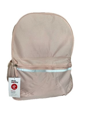 Deal Worthy  Pink 16'' X 12'' X 5.5'' Backpack Max Weight 25lbs Fits 15  Laptop