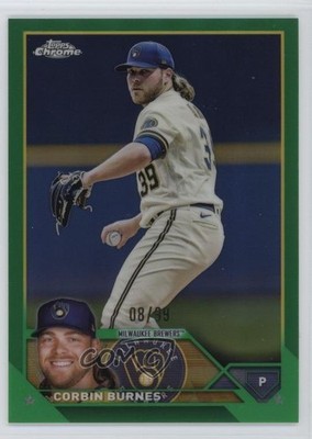 2023 Topps Chrome Green Refractor 8/99 Corbin Burnes #214 1u5y