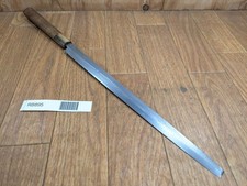 DAMAGED Japanese Chef's Kitchen Knife TAKOHIKI Vintage Japan 298/420mm RB895