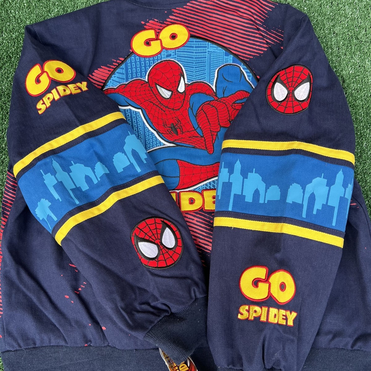 NWT VTG JH Design Spider-Man Jacket Youth 2XL Blue Men S