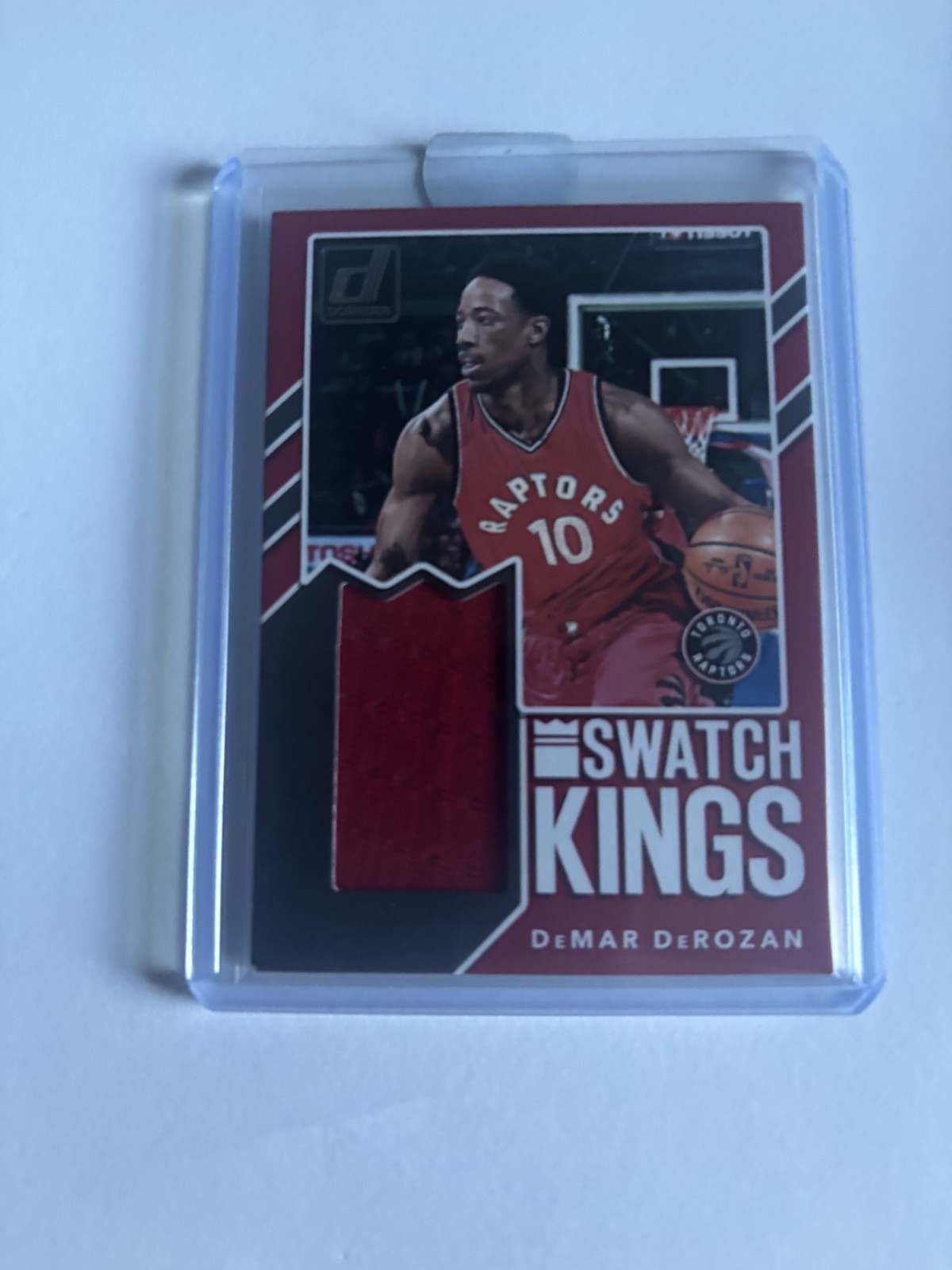 2017-18 Panini Donruss - Swatch Kings Jumbo DeMar DeRozan #SK-DD (MEM)