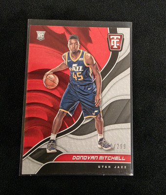2017-18 Panini Totally Certified Donovan Mitchell RC #113 Red /299 Utah Jazz