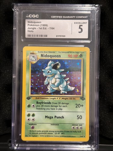 Nidoqueen (1st Edition) graded CGC 5 for sale on eBay