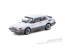 Tarmac Works 1:64 Saab 900 Turbo Silver Diecast Model Car