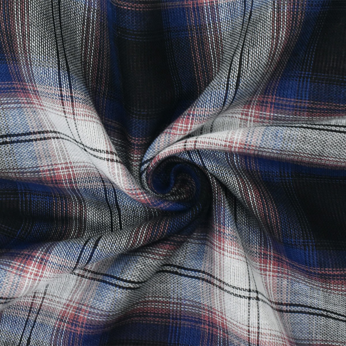 Blue-Pink-Multi Famous Maker Cotton Plaid Double Gauze Woven Fabric