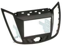 Autoradioblende Einbaurahmen Schwarz Matt FüR Ford C-Max 2 DXA Doppel-Din