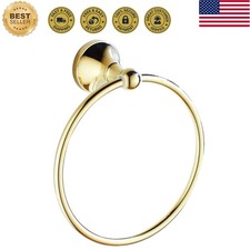 Bathroom Lavatory Towel Ring Wall Mount Hanging Towel Ring Aluminum Oxide Wal...