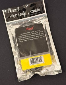 Rosewill Serial ATA III Flat Cable Black 10" RCAB-11031 — New in Package