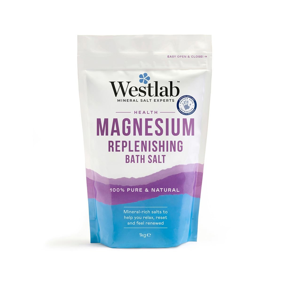Westlab Restoring Magnesium Bath Flakes With 100% Natural Mineral Salts, Helps Calm/Relax Mind & Body - 1Kg - Image 2