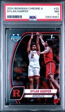 Dylan Harper Rookie 2024 Bowman U Chrome Rutgers / Spurs PSA 7