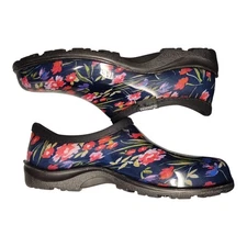 Sloggers Clogs Womens US Size 9 Multicolor Floral Waterproof Comfort Slip On