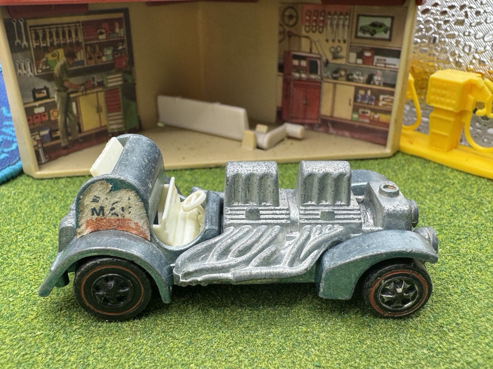 1970 Hot Wheels Redline Special Delivery Lt Blue US Mail Post Office Rod U.S. HK