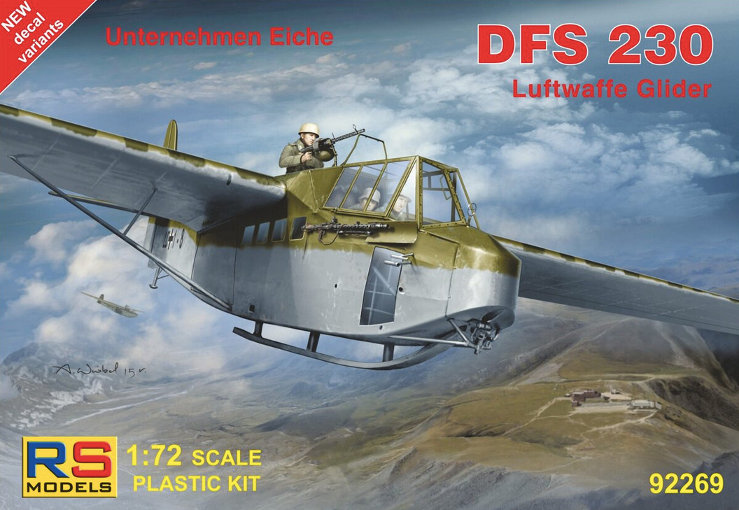 DFS 230 Luftwaffe Glider kit plastique 1/72 pour diorama WWII