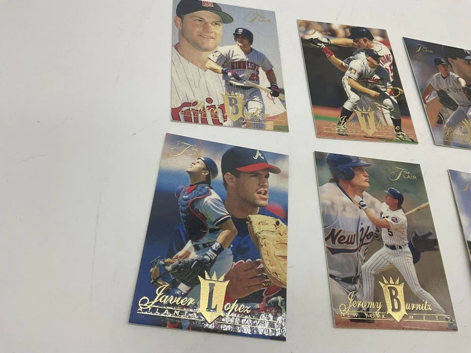 1994 Fleer Flair 棒球 10 张卡套装 Puckett Thome Fielder Girardi MLB — 第 4/4 张图片