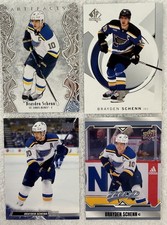 St. Louis Blues/Brayden Schenn/lot Of Four Hockey Cards ￼￼