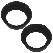 Telescope Eyepiece Guards 2Pcs Rubber Lens Cover Light Blocking Black